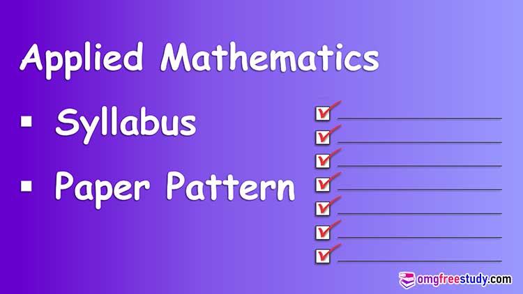 applied mathematics syllabus