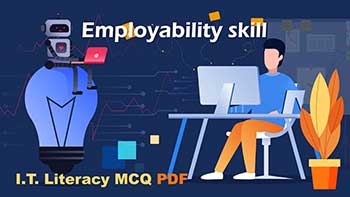 ITI 1st Year Employability skill, IT Literacy MCQ  PDF