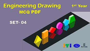 Engineering Drawing MCQ Pdf, ITI 1st year SET-4