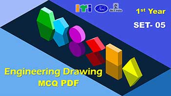 Engineering Drawing MCQ Pdf, ITI 1st year SET-5