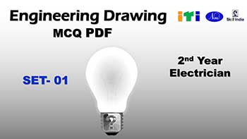 ITI Second Year Engineering Drawing MCQ Pdf, Electrician SET-1