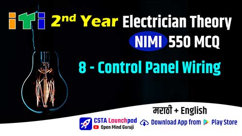 ITI Electrician NIMI PDF Marathi 2nd Year, 8 – Control Panel Wiring